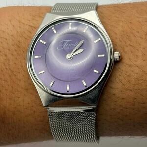 Silver & Purple Fondini Collection Watch